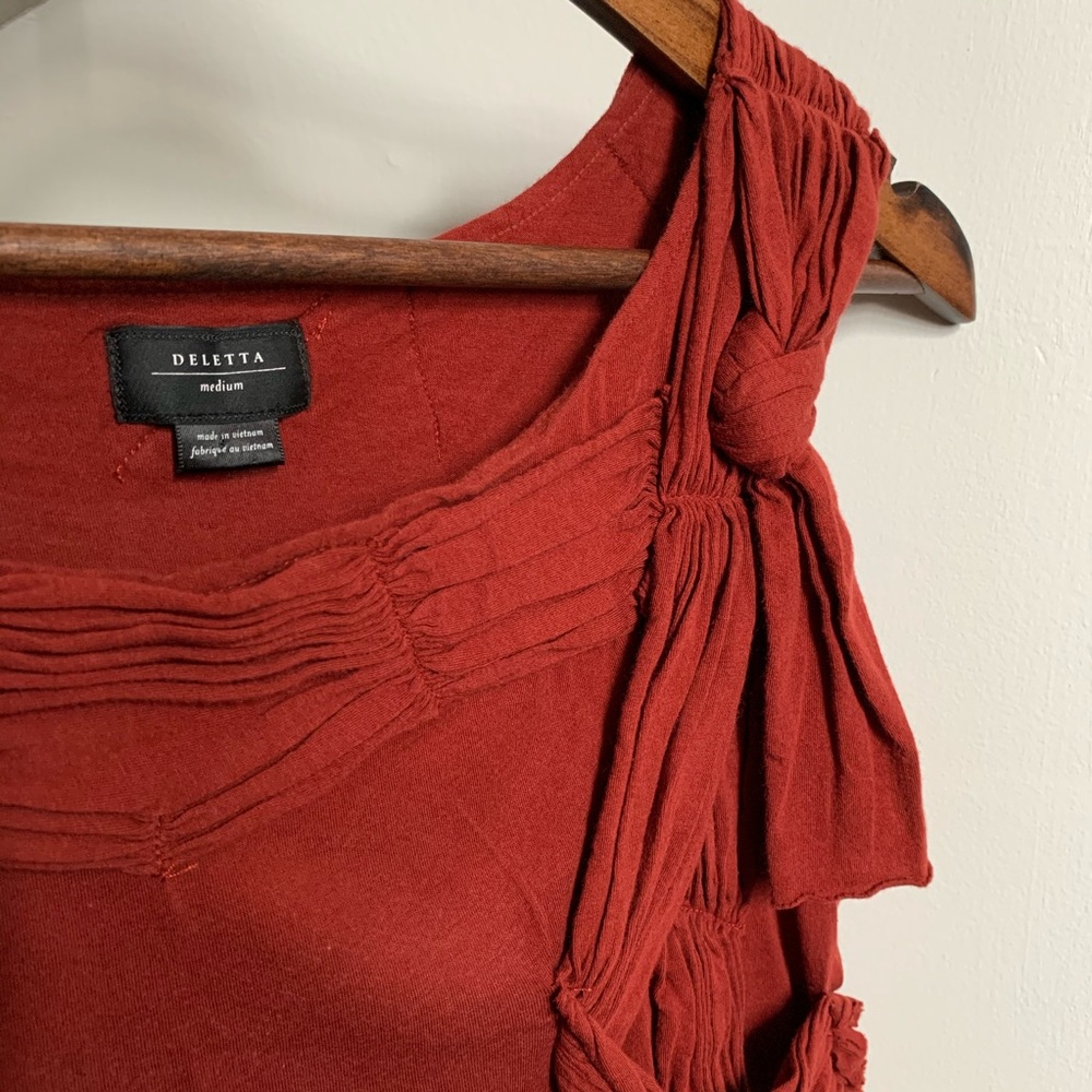 🌺3/$20🌺Anthropologie | Deletta Unveiled Red Tank - Picture 10 of 12